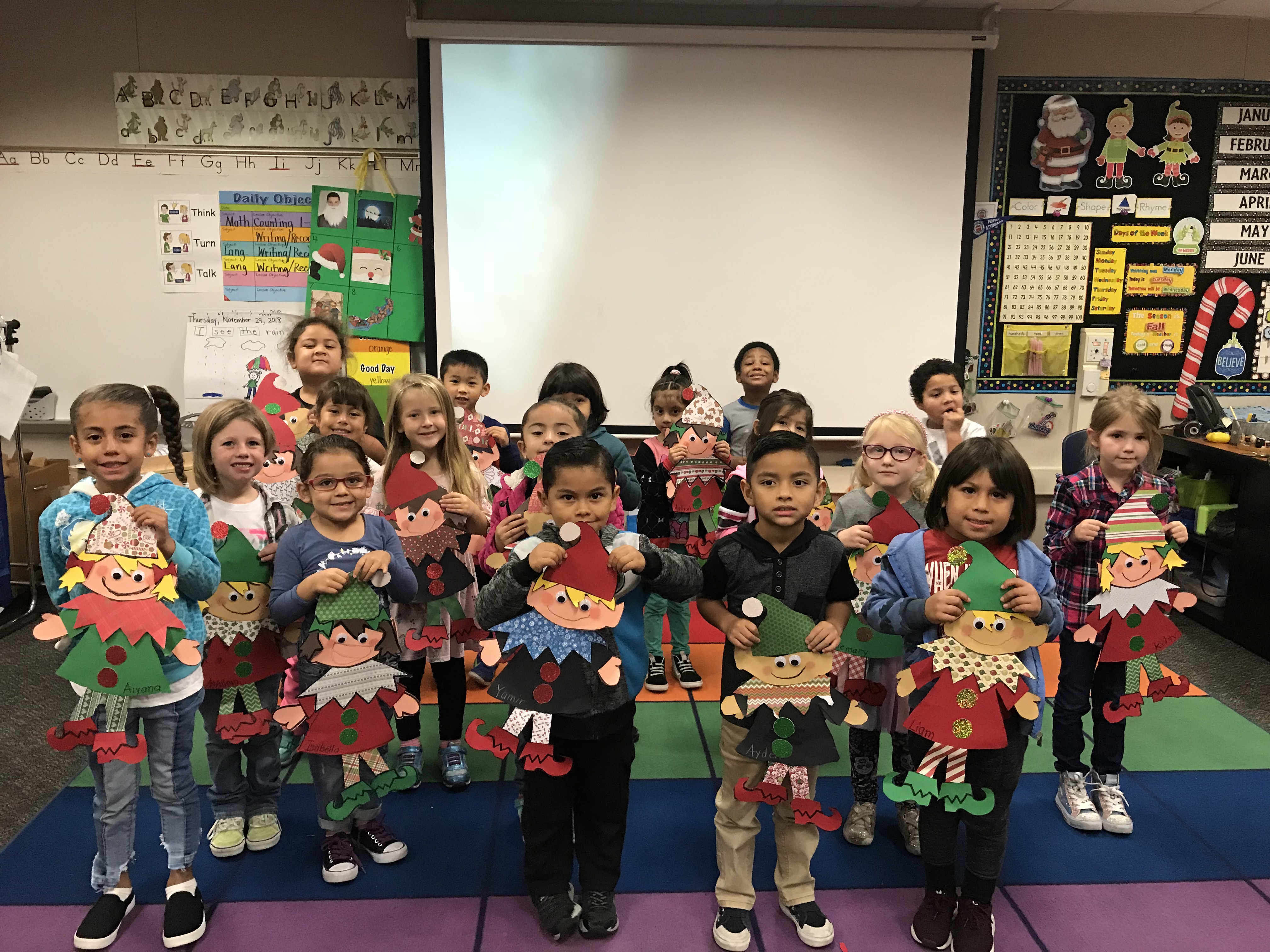 Paint Holder Transitional Kindergarten Elves Positivity